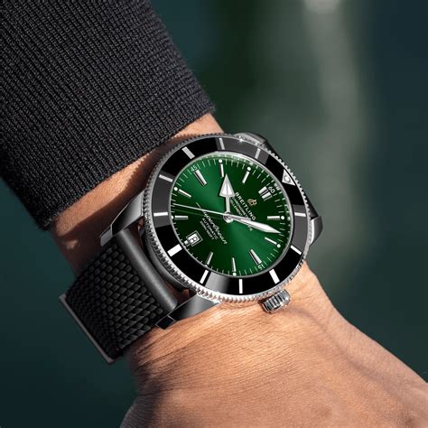 breitling super ocean heritage 46mm green|Breitling Superocean Heritage 46 price.